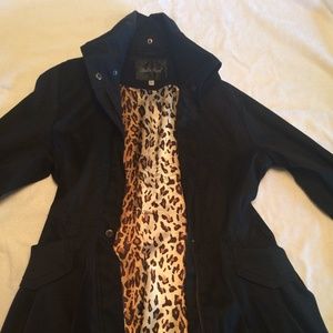 Belle Fare black trench coat size large